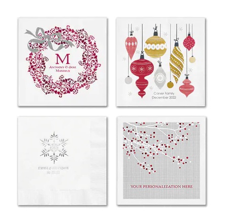 Christmas Wedding Napkins