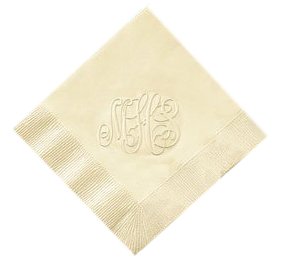 Embossed Wedding Napkins