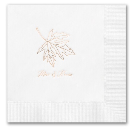 Fall Wedding Napkins