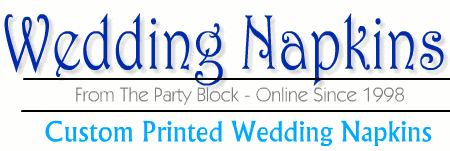 Navy Blue Wedding Napkins