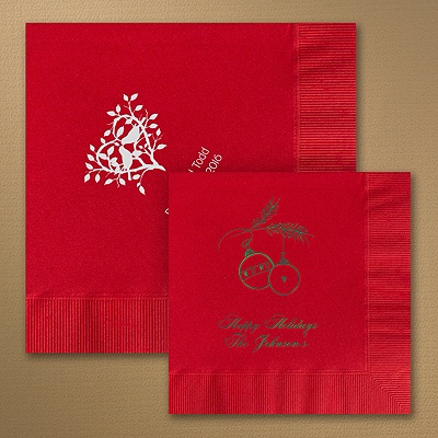 Red Wedding Napkins